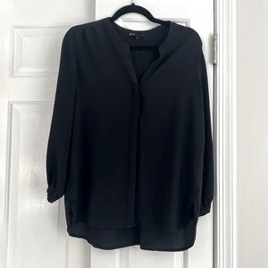 L Gibson Black 3/4 Sleeve Blouse
